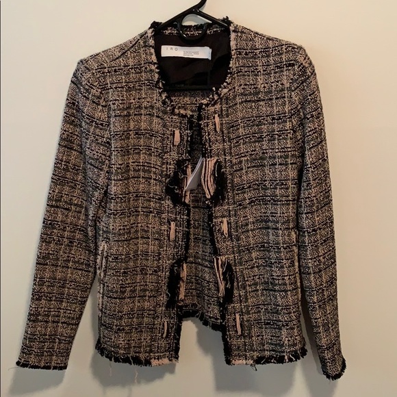 💥IRO Pink Frayed Tweed Jacket EUC 🙌💥 - Picture 4 of 7